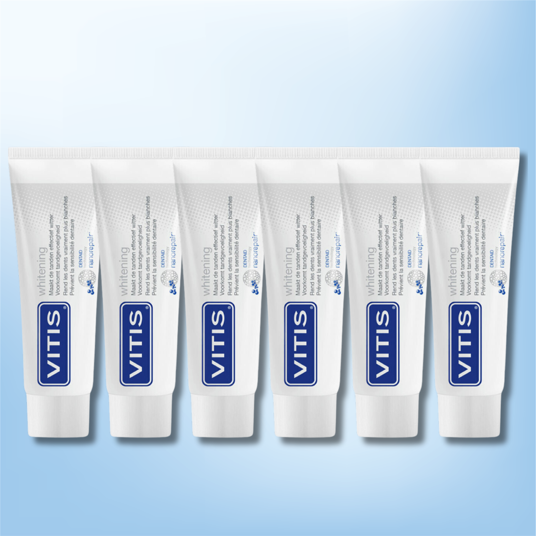 6x Vitis Whitening Zahnpasta – 75 ml