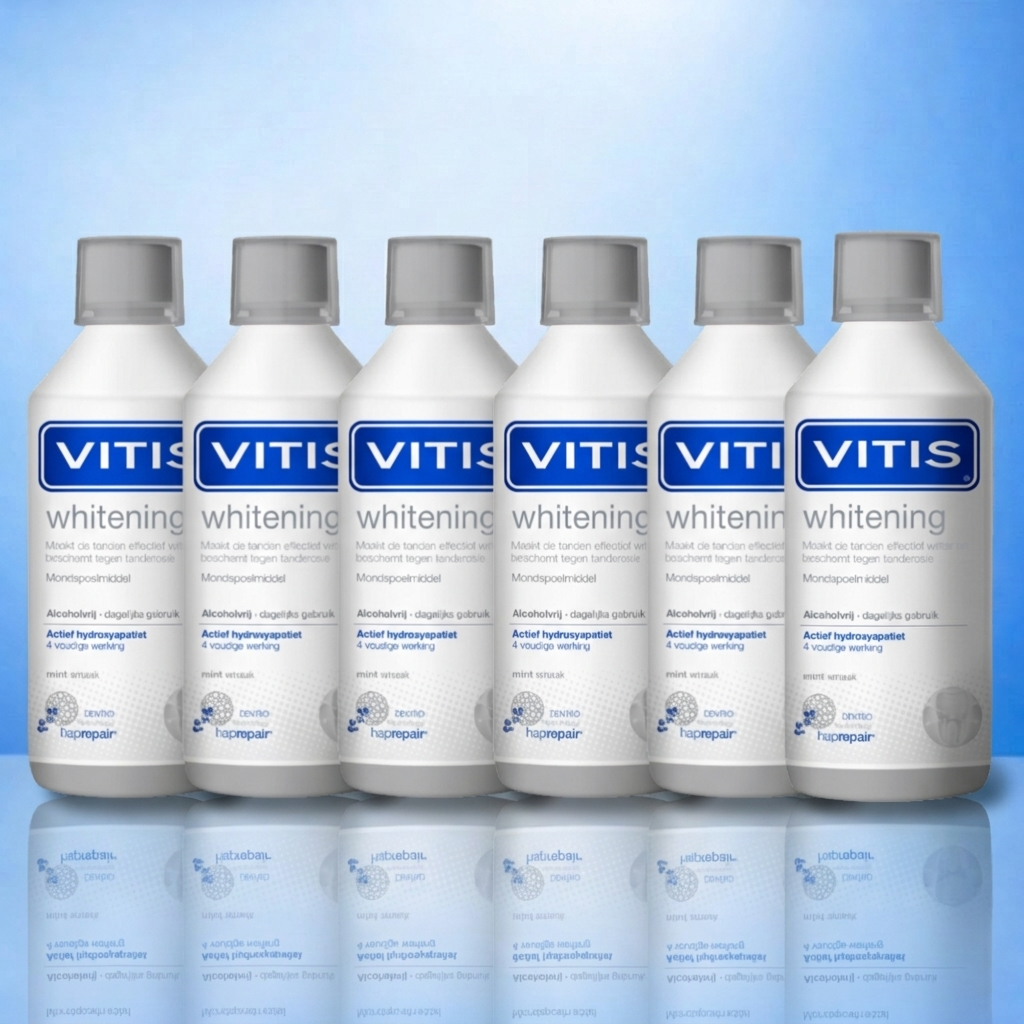 6x Vitis Whitening Mundspülung – 500 ml