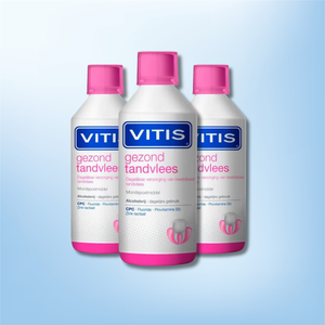 3x Vitis Mundspülung Gesundes Zahnfleisch (500 ml)