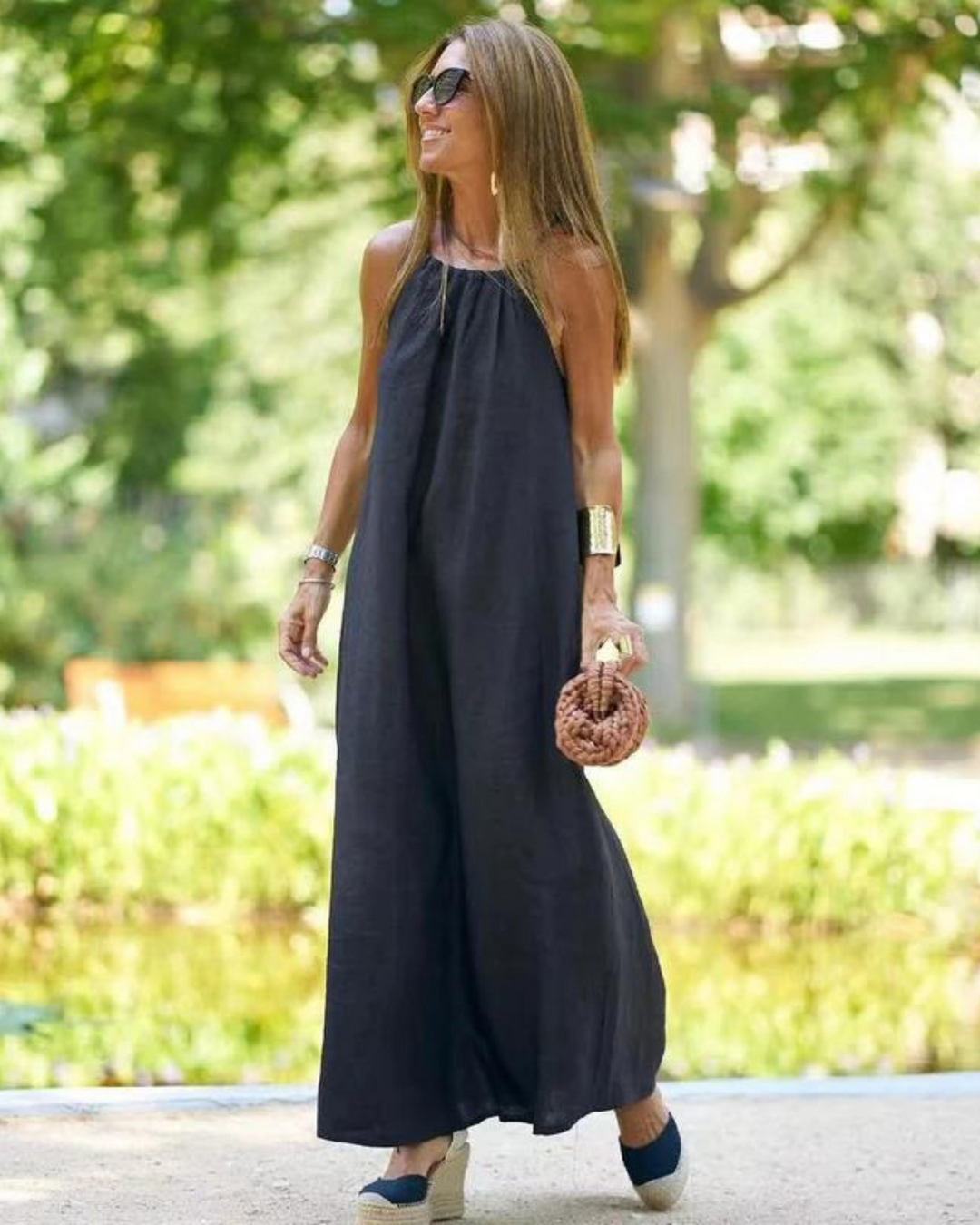 Gabrielle - Long Linen Dress
