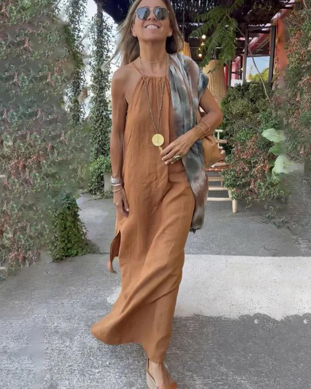 Gabrielle - Long Linen Dress