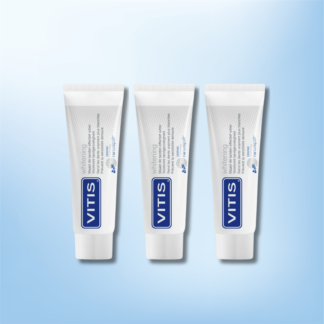 3x Vitis Whitening Zahnpasta – 75 ml