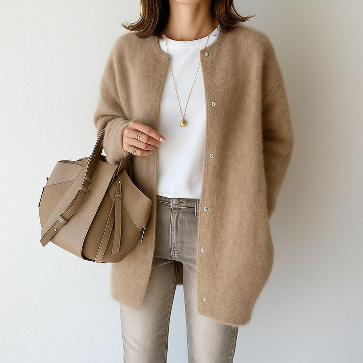 Mina – Elegant Tie-Front Cardigan