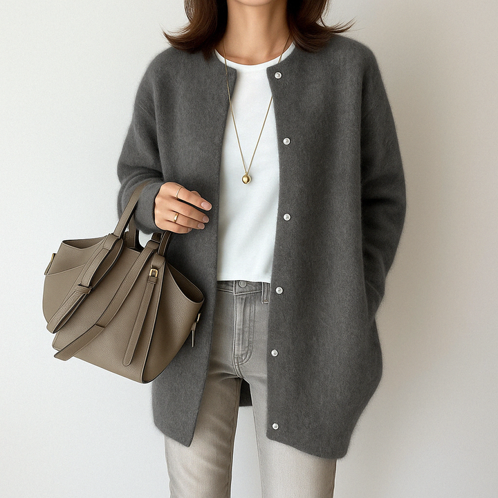 Mina – Elegant Tie-Front Cardigan