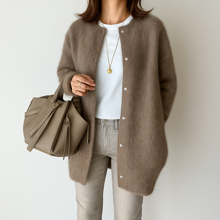 Mina – Elegant Tie-Front Cardigan