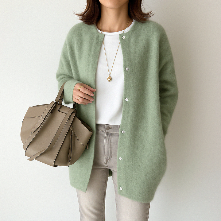 Mina – Elegant Tie-Front Cardigan