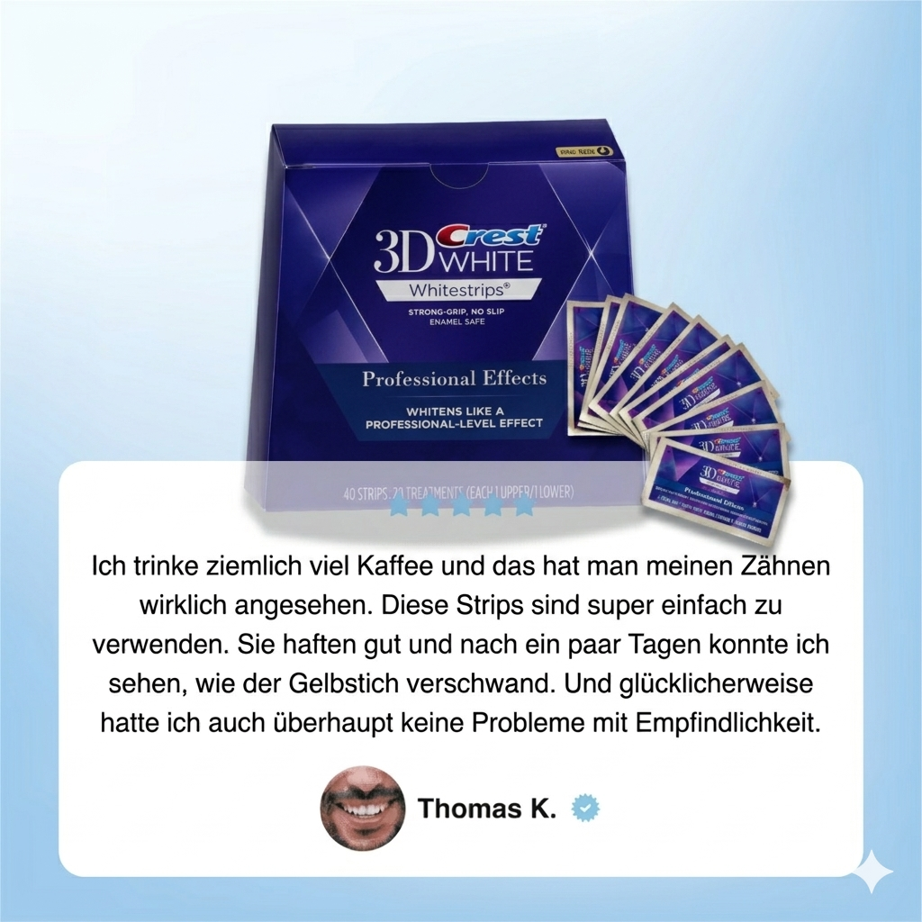 Crest 3D Whitening Strips Professional Effect Luxe