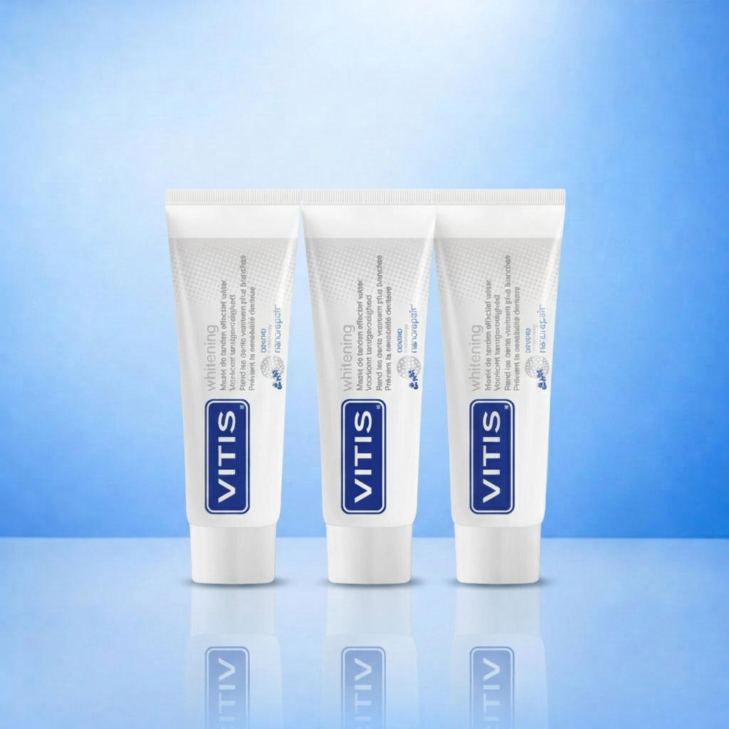 3x Vitis Whitening Zahnpasta – 75 ml