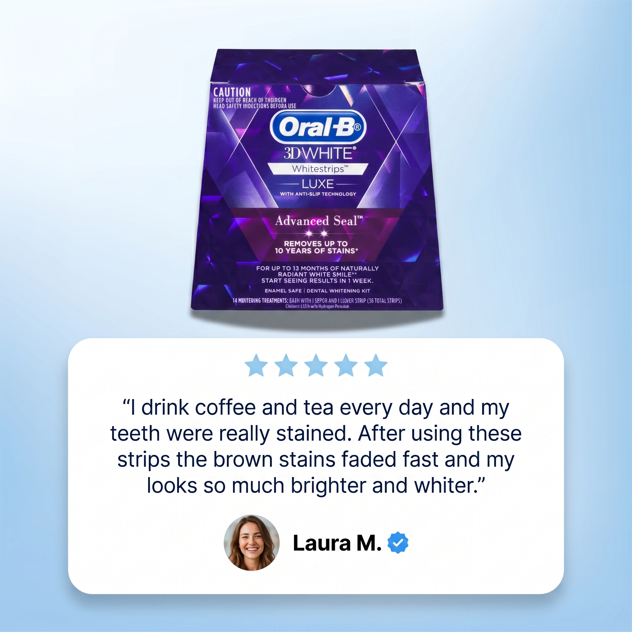 Oral-B 3D Whitening Strips Luxe Advanced Seal - Bundel
